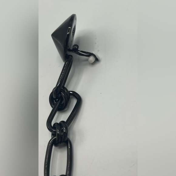 NEW MICHAEL KORS Black  CLIP ON HANGING EARRINGS - Picture 3 of 6